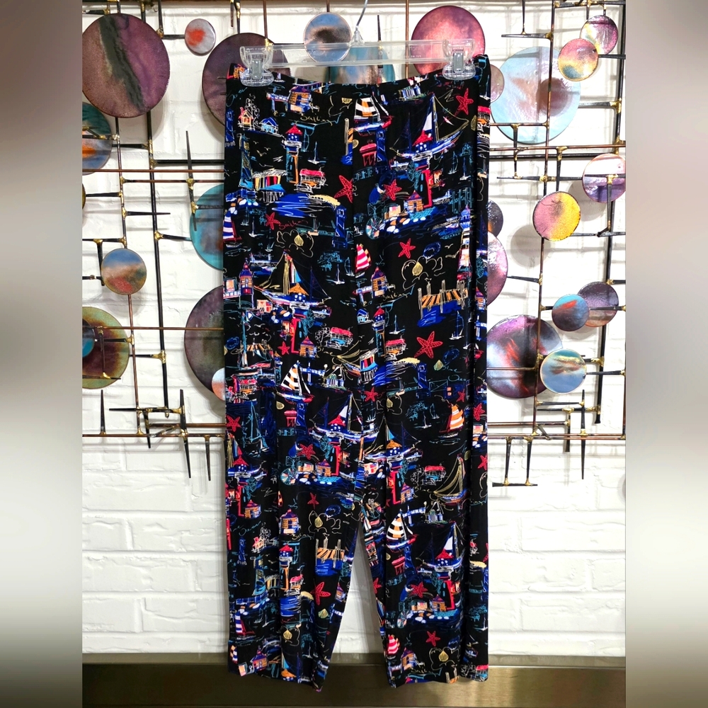 CHICO'S | Colorful Graphic Womens Pants